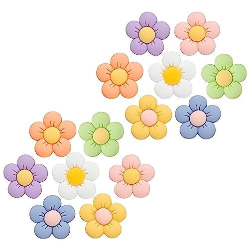 Pulseras de Florecitas: Compra Online las Más Bellas y Originales 14 dijes de cocodrilo de flores, 7 colores, dijes de decoración de zapatos, dijes duraderos e impermeables, accesorios de pulsera, cumpleaños, fiesta, regalos para adolescentes, niños y niñas, Caucho