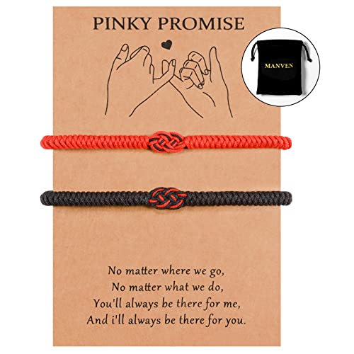 Pulseras para Parejas: Originales y Románticas Ideas de Regalo MANVEN Pulseras Para Parejas Pulsera Hilo Rojo del Destino Regalos Aniversario Pareja Para el Novio Novia