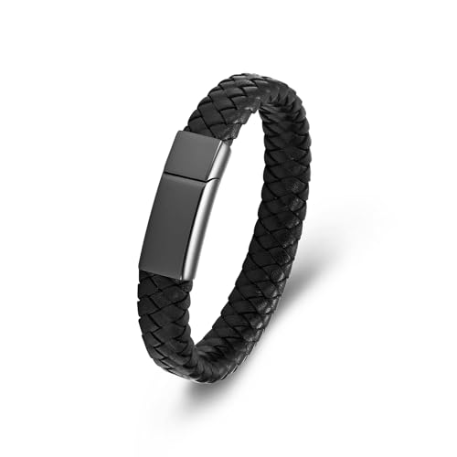 Pulseras para Cenizas: Ideas Originales para Conservar Recuerdos Queridos Minicremation Joyería de cremación Pulsera de urna para Cenias para Mujeres Hombres Recuerdo Memorial Braalete Braalete de Cuero Trenado