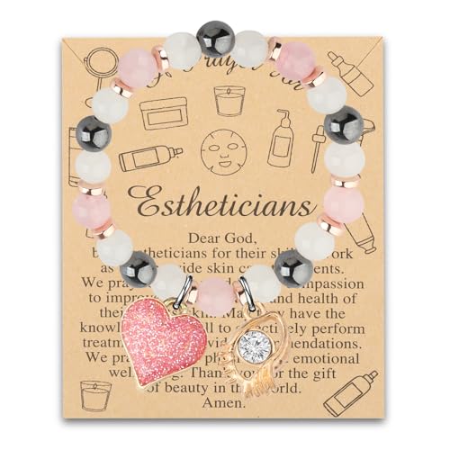 Mejora tu Salón de Belleza: Las Mejores Pulseras para Esteticistas y Profesiones de la Belleza MYSOMY Pulsera de pestañas para regalo de esteticistas, pestañas para niñas, joyería de artista, regalo para esteticistas, regalo para niñas, 2.4INCHES, Aleación