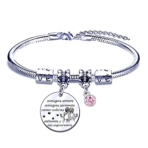Pulseras Originales para Cuñadas: Ideas de Regalo para Fortalecer la Unión POIUYTRE Pulsera para Mejor Amiga, Regalo Original de Cumpleaños, Navidad, Graduación (1)