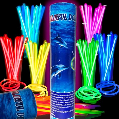 Pulseras de cumpleaños originales y personalizadas para regalar uceda choice shop pack de 50 Pulseras luminosas fluorescentes estilo LED y neon para Fiesta, Cumpleaños y Decoración