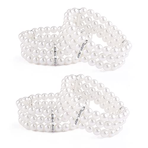 Comprar Pulseras de Perlas: Guía de Estilos y Cuidados para Tu Joyería Favorita Yolev 4 piezas Pulsera de Perlas de Imitación de 3 Filas Pulsera de Perlas de Muje Blancas de Imitación Elástica Aniversario Boda Regalo de Cumpleaños Joyería de Boda para Mujeres y Niñas