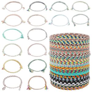 20 pulseras tejidas de la amistad