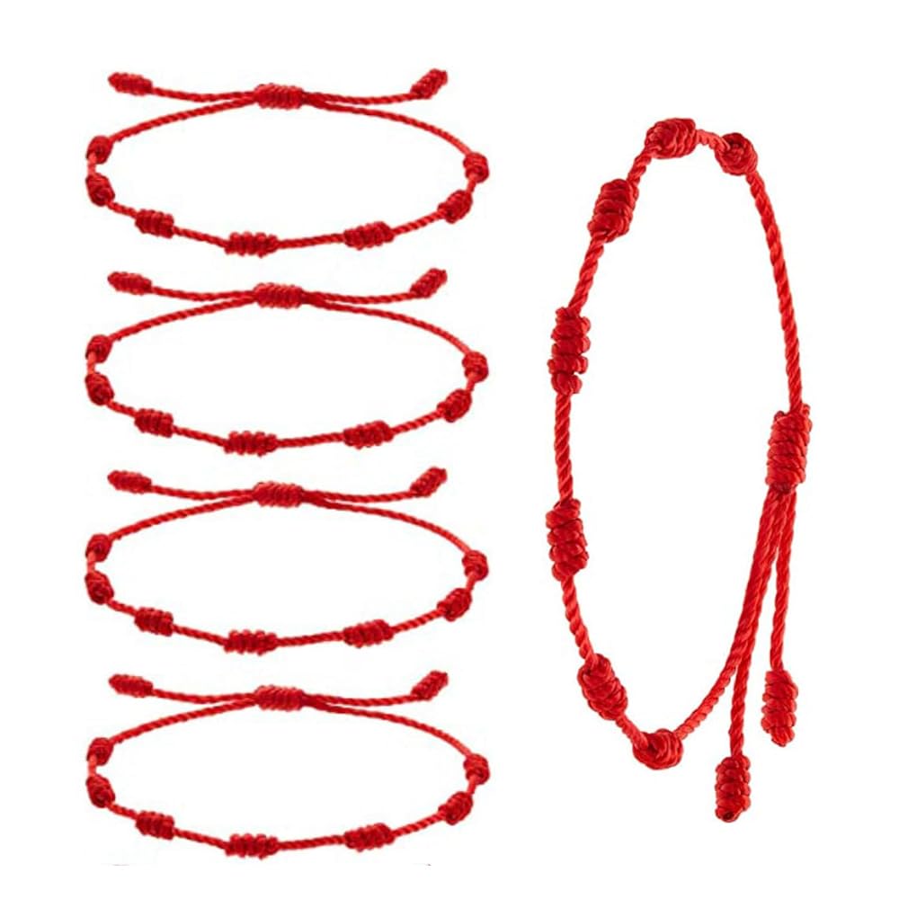 Pack de 5 Pulseras de Hilo Rojo Pack de 5 Pulseras de Hilo Rojo