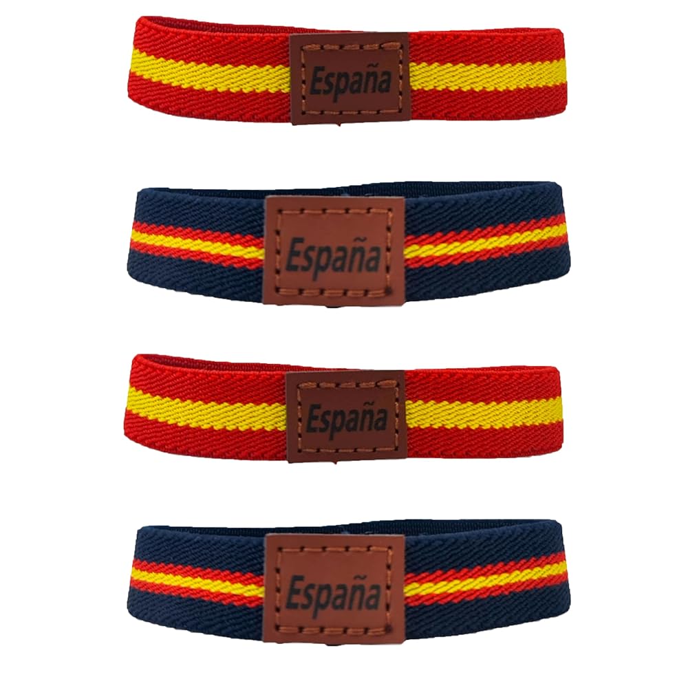 Pack de Pulseras con Bandera de España Pack de Pulseras con Bandera de España