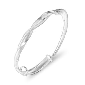 Pulsera Ajustable de Plata Mujer 925