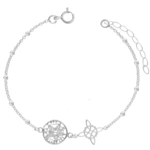 Pulsera amuleto de Plata de Ley