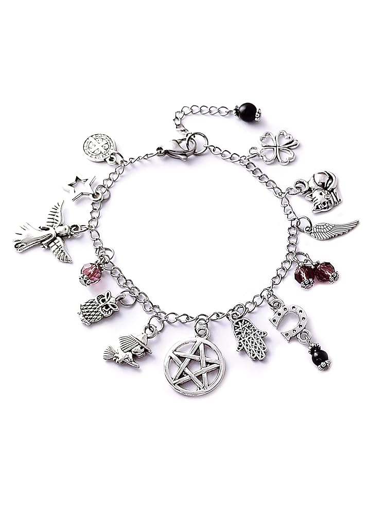 Pulsera Amuletos Bruja Protección y Suerte Pulsera Amuletos Bruja Protección y Suerte