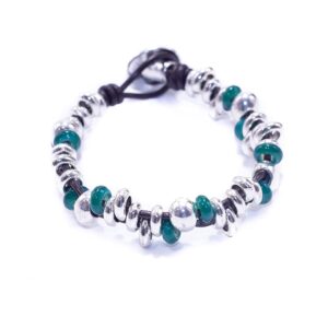 Pulsera Boho de Cuero y Zamak