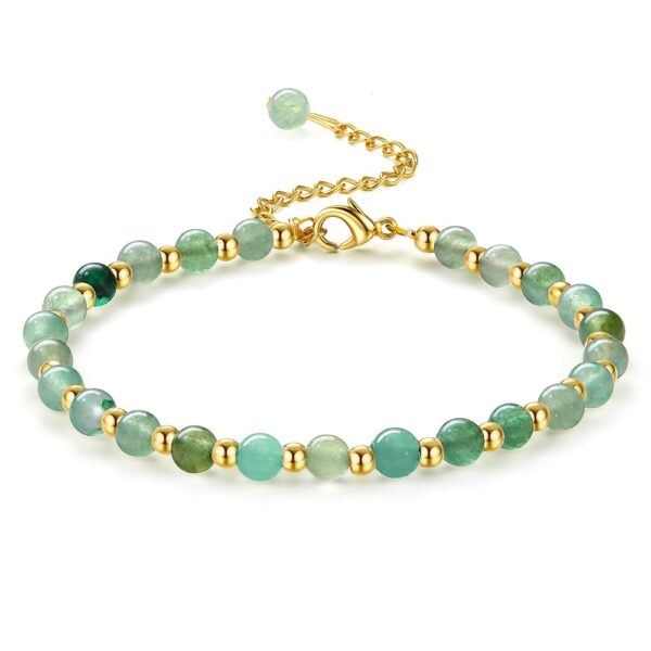 Pulsera Boho de Piedra Natural y Acero