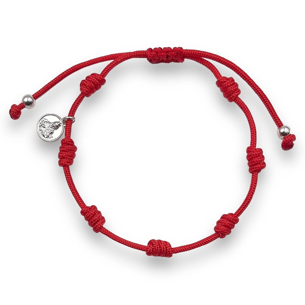 Pulsera Boho Mujer Hilo Rojo Virgen del Carmen Pulsera Boho Mujer Hilo Rojo Virgen del Carmen