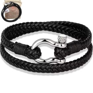 Pulsera de Cuero Hecha a Mano con Cierre