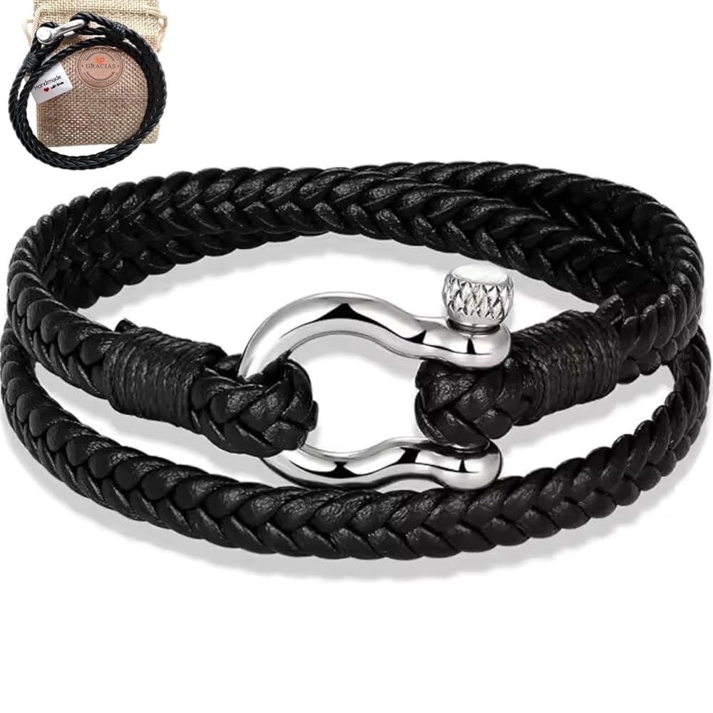 Pulsera de Cuero Hecha a Mano con Cierre Pulsera de Cuero Hecha a Mano con Cierre