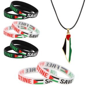 Pulsera de silicona Palestina - 8 piezas