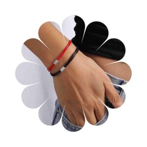Pulsera Dervivea Cuero Trenzado 2pcs