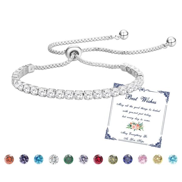 Pulsera Esmoly Mujer Piedras Naturales Ajustable