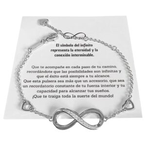 Pulsera infinito plata 925 con circonita