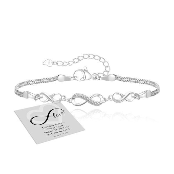 Pulsera Infinity de plata 925 para mujer