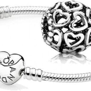 Pulsera Pandora Moments con colgante corazón