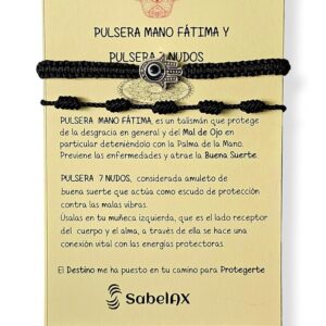 Pulsera Roja 7 Nudos - Amuleto de Suerte