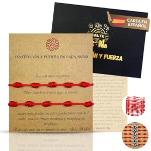 Pulsera Roja 7 Nudos Contra Mal de Ojo