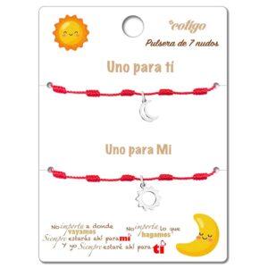 Pulsera Roja 7 Nudos para Parejas