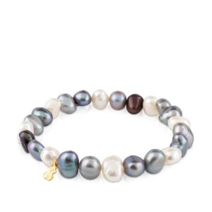 Pulsera TOUS de Perlas y Oso 18kt