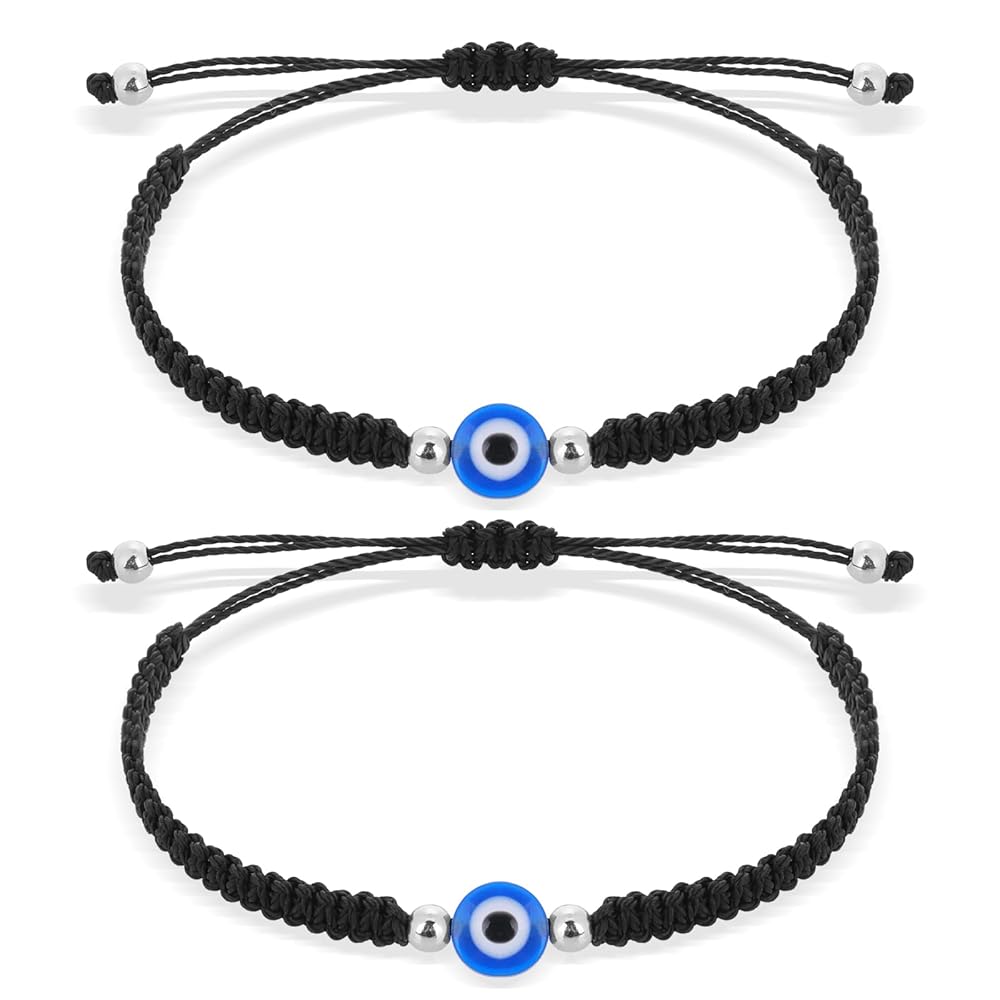 Pulsera Trenzada Evil Eye Ajustable Pulsera Trenzada Evil Eye Ajustable