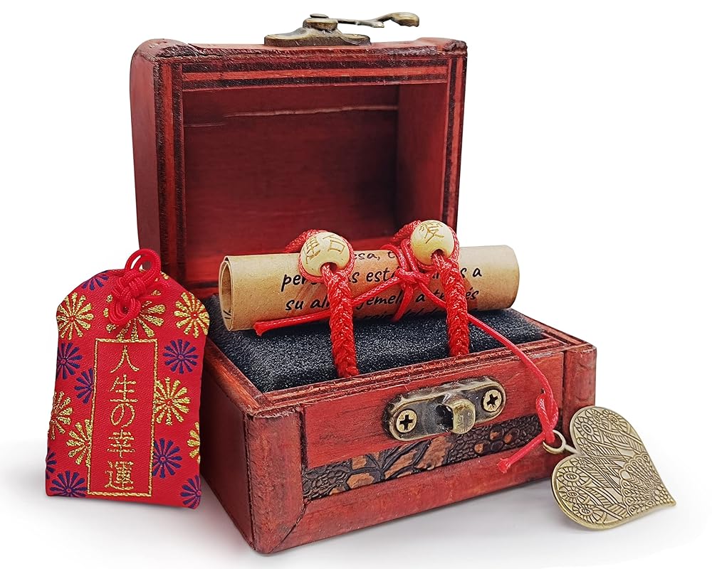 Pulseras Hilo Rojo del Destino con Cofre Pulseras Hilo Rojo del Destino con Cofre