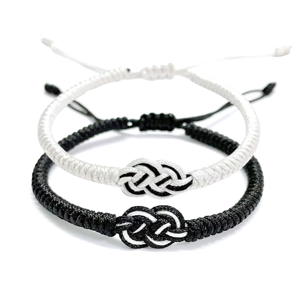 Pulseras Pareja Nudo Concéntrico 2 Piezas Pulseras Pareja Nudo Concéntrico 2 Piezas